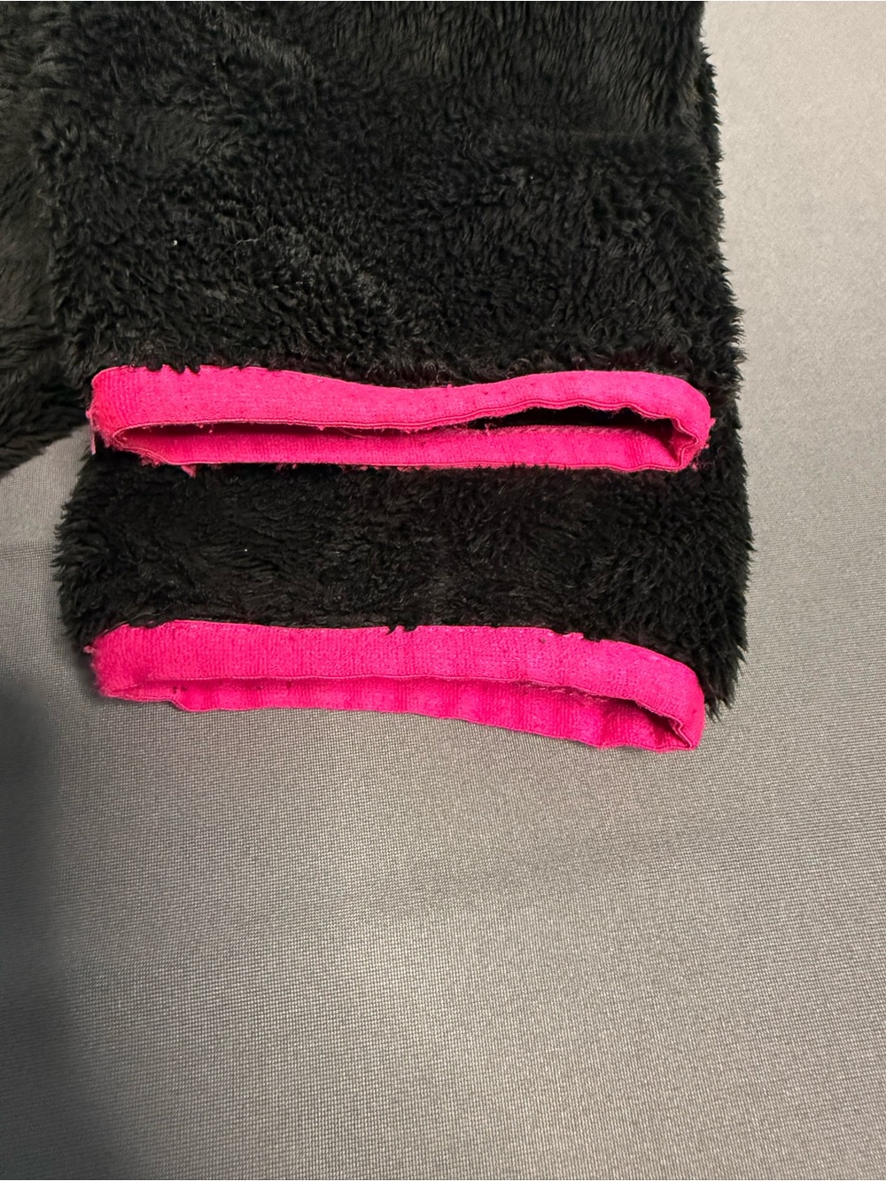 The North Face Teddy Bear Full Zip Up Black and Pink Sz Large - Picture 8 of 9